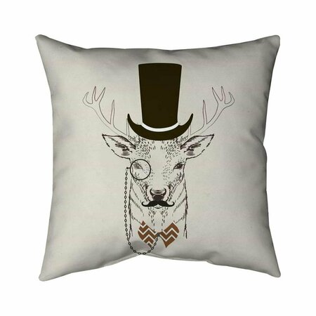FONDO 26 x 26 in. Aristocrat Roe Deer-Double Sided Print Indoor Pillow FO3345354